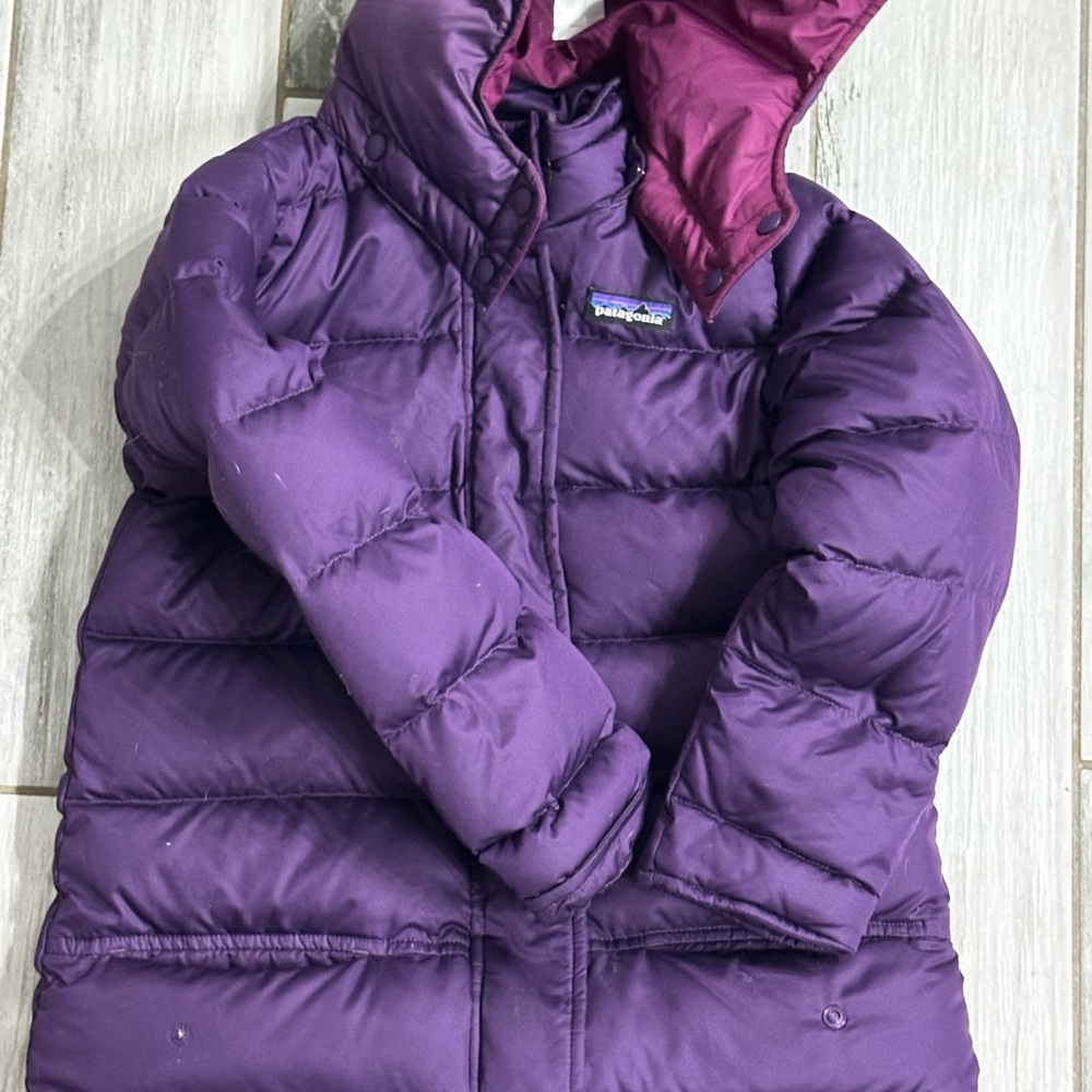 Kids Purple Puffer Jacket